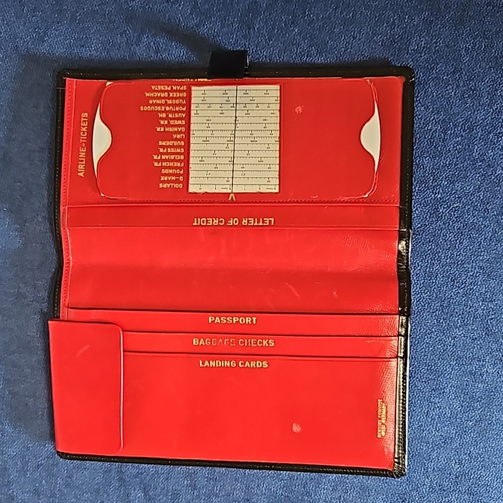 Vintage West Germany Travel Wallet